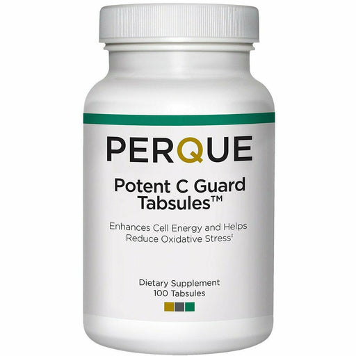PERQUE Potent C Guard 1000 mg, 100 tabsules, front of bottle