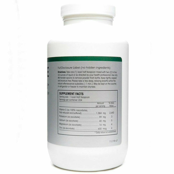 PERQUE Potent C Guard Powder 16 oz supplement facts label