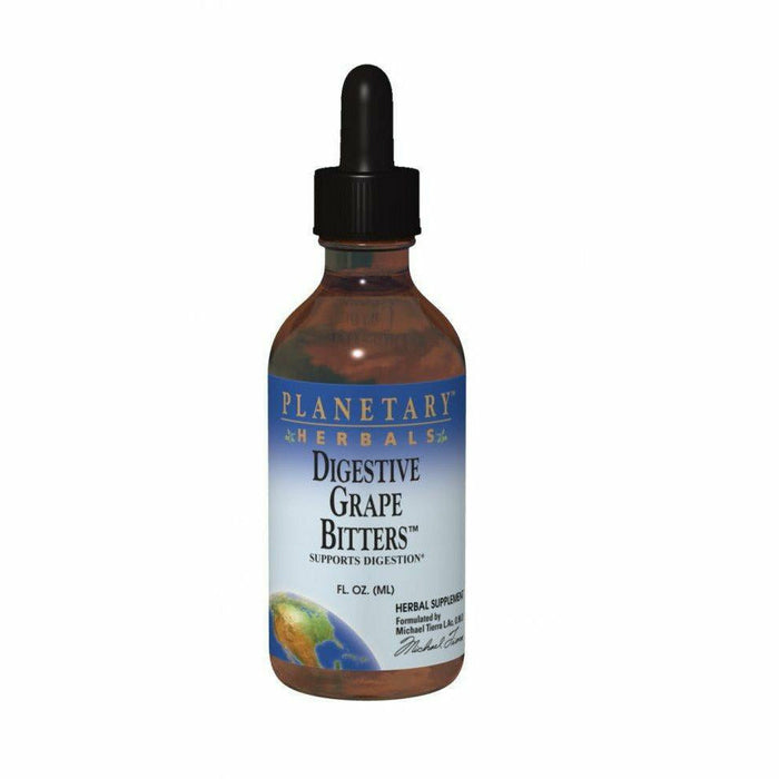 Planetary Herbals Digestive Grape Bitters, 4 fl oz, front of bottle