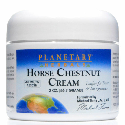 Planetary Herbals Horse Chestnut Cream, 2 oz, front of jar