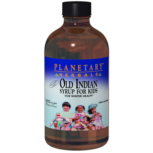 Planetary Herbals Old Indian Syrup for Kids, 4 fl oz, front of bottle