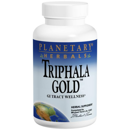 Planetary Herbals Triphala Gold 1000 mg, 60 tablets, front of bottle