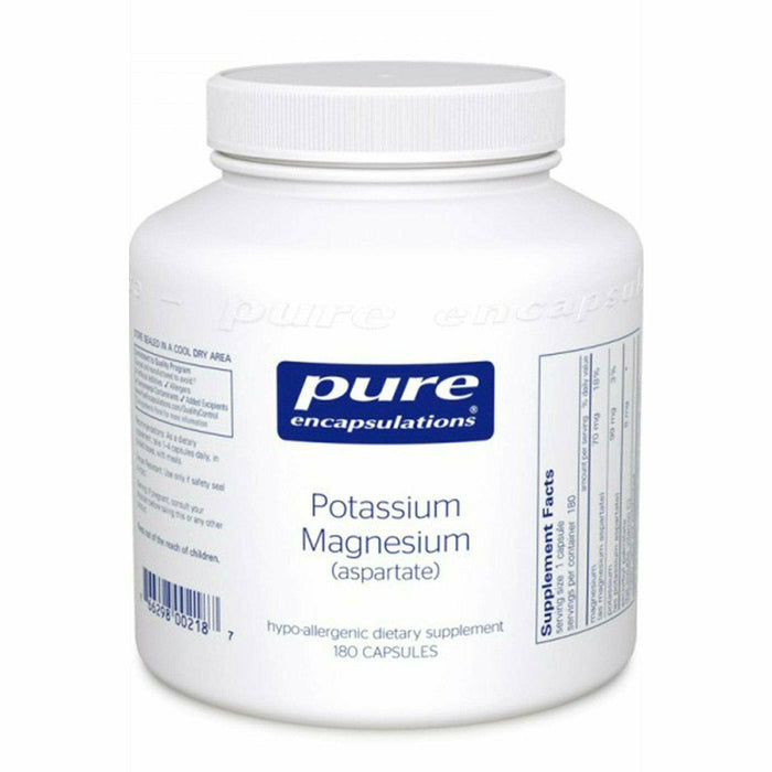 Pure Encapsulations, Potassium Magnesium (aspartate) 180 capsules