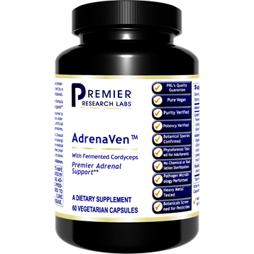 Premier Research Labs AdrenaVen Premier, 60 veg capsules, front of bottle