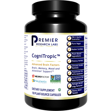 Premier Research Labs CogniTropic, 120 capsules, front of bottle