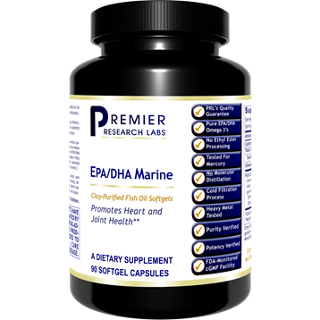 Premier Research Labs EPA/DHA Marine Softgels, 90 softgels, front of bottle