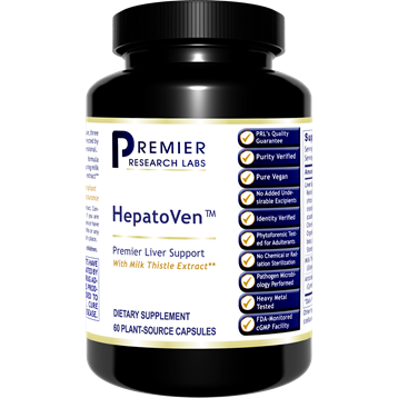 Premier Research Labs HepatoVen, 60 capsules, front of bottle