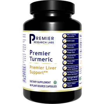 Premier Research Labs Premier Turmeric 500 mg, 60 capsules, front of bottle