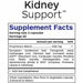 Professional Botanicals Kidney Support 120 capsules supplement facts label