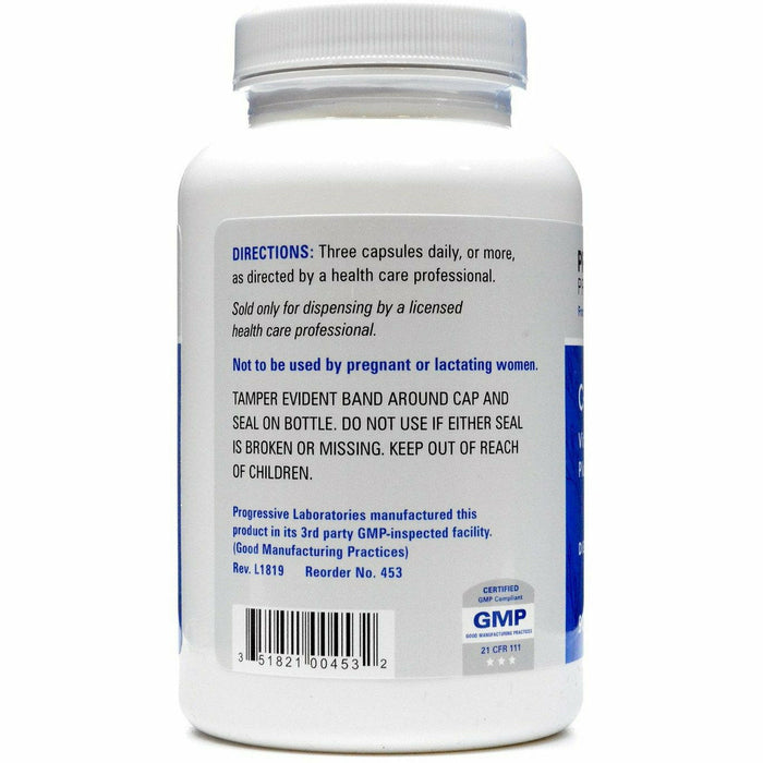Progressive Labs C-1000 Plus 90 capsules suggested use label