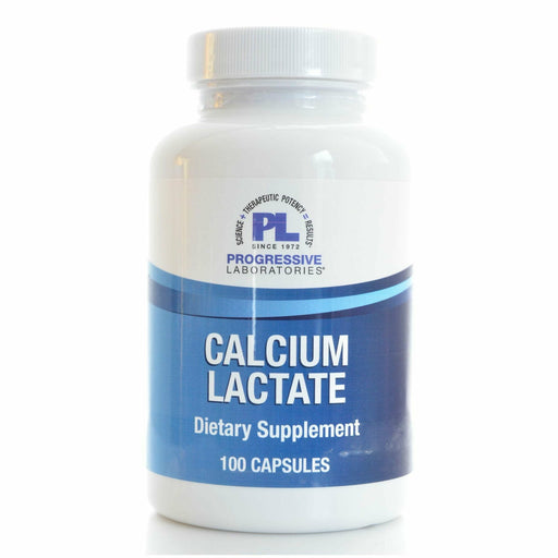 Progressive Labs Calcium Lactate 115 mg, 100 capsules, front of bottle