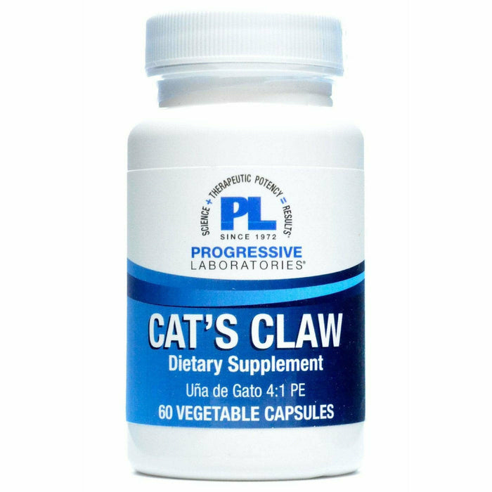 Progressive Labs Cat's Claw 500 mg, 60 vegetable capsules, front of bottle