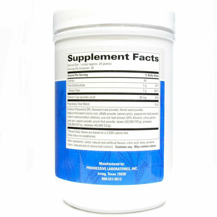 Progressive Labs Colon Cleanse 20.9 oz supplement facts label