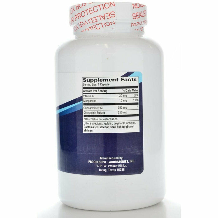 Progressive Labs G/C 1000 250 capsules supplement facts label
