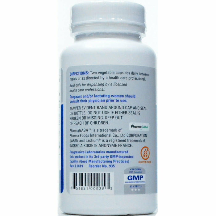 Progressive Labs Gaba-Val 60 capsules suggested use label