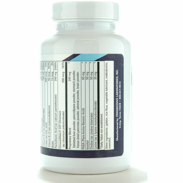 Progressive Labs Glyco-Plex 90 capsules supplement facts label, continued