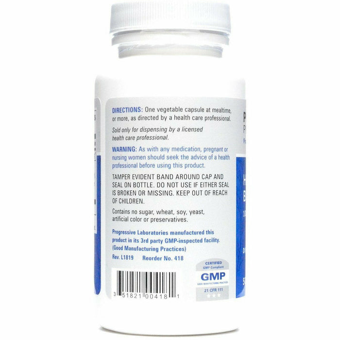 Progressive Labs Herbal Water Balance 50 capsules suggested use label