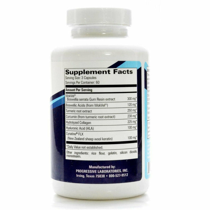 Progressive Labs HLA Joint Support 180 capsules supplement facts label