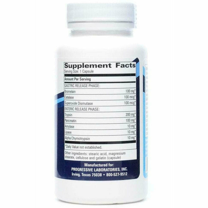Progressive Labs Inflamase 90 capsules supplement facts label