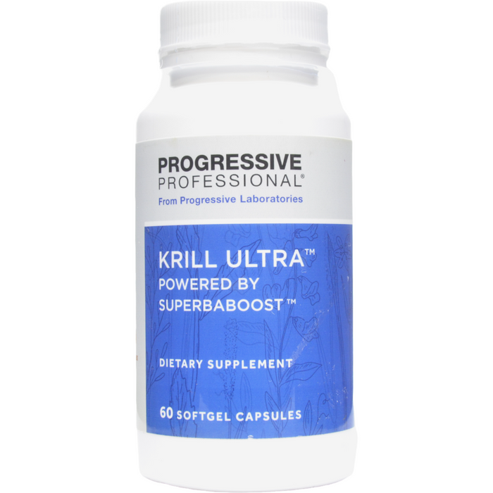 Progressive Labs Krill Ultra, 60 softgels, front of bottle