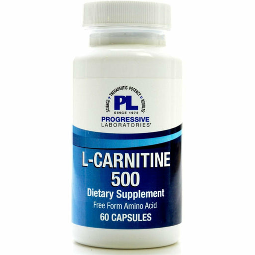 Progressive Labs L-Carnitine 500, 60 capsules, front of bottle
