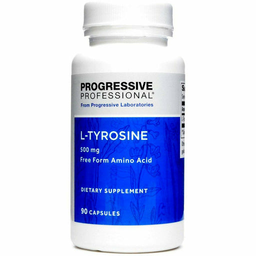 Progressive Labs L-Tyrosine 500 mg, 90 capsules, front of bottle