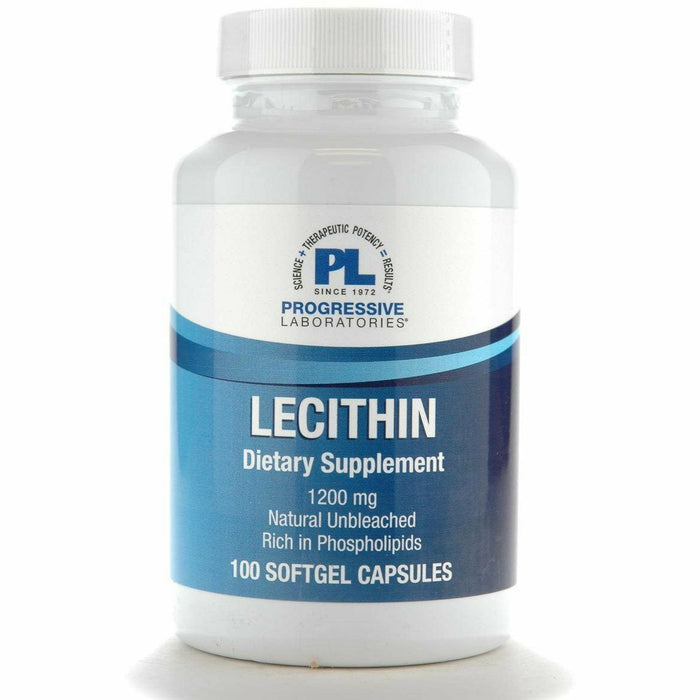 Progressive Labs Lecithin 1200 mg, 100 softgels, front of bottle