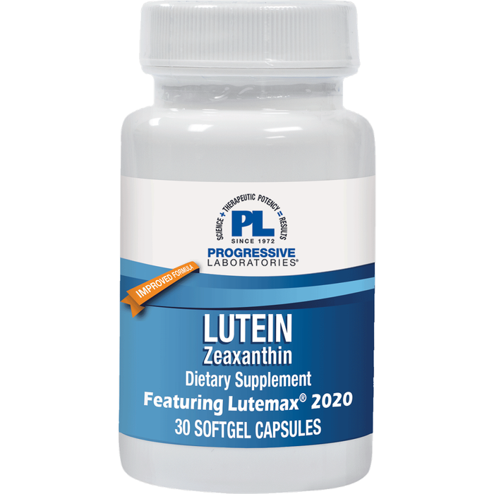 Progressive Labs Lutein/Zeaxanthin, 30 softgels, front of bottle