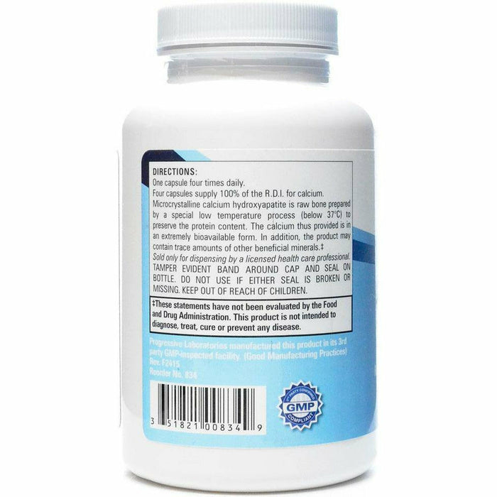 Progressive Labs M.C.H.C. Caps 500 mg 120 capsules suggested use label