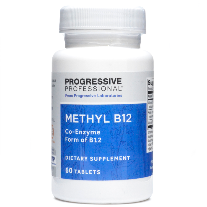 Progressive Labs Methyl B12 1100 mcg, 60 tablets, front of bottle