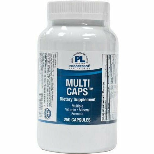 Progressive Labs Multi Caps, 250 capsules, front of bottle