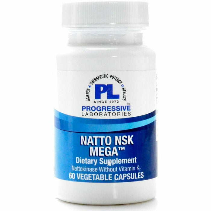 Progressive Labs Natto NSK Mega, 60 vegetable capsules, front of bottle
