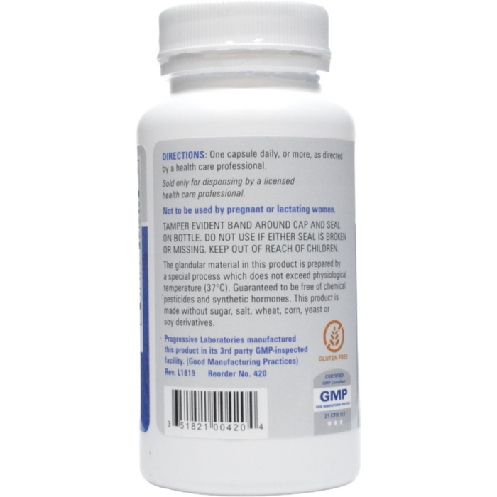 Progressive Labs Para Thyrolate 90 capsules suggested use label