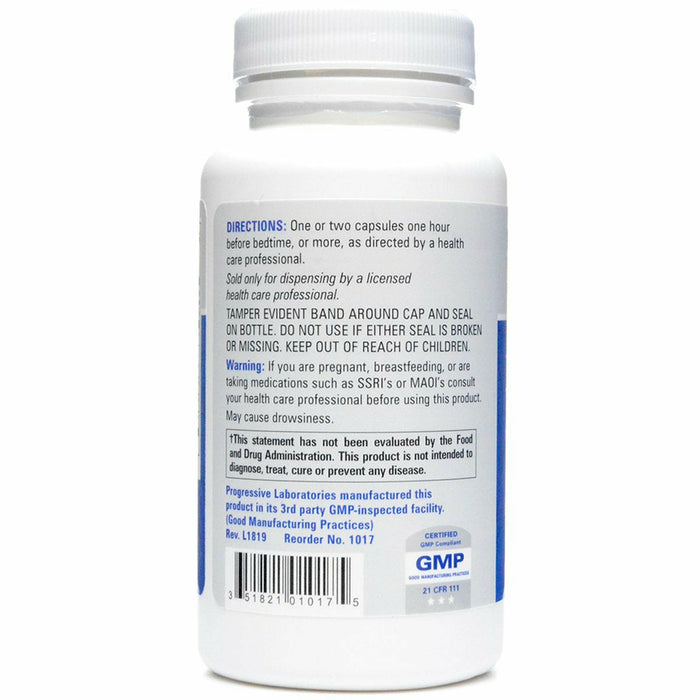 Progressive Labs Twilight Time 60 capsules suggested use label