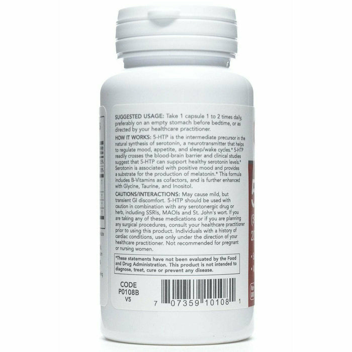 Protocol for Life Balance 5-HTP 200 mg 60 capsules label information panel