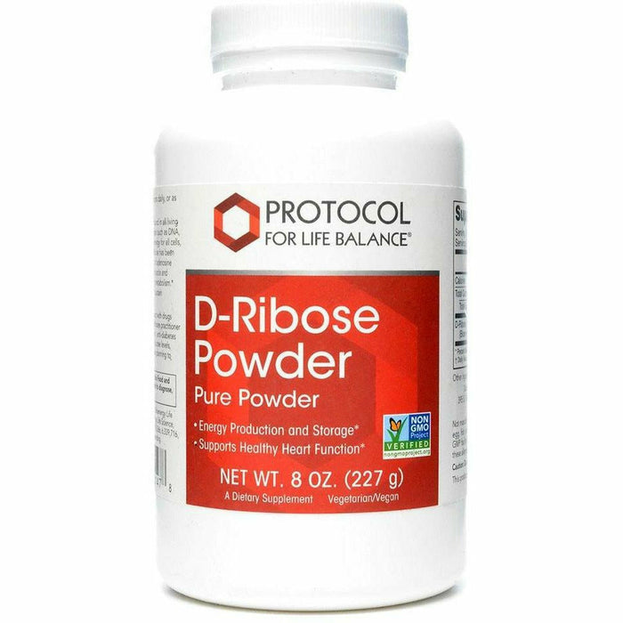 Protocol for Life Balance D-Ribose Powder, 227 g, front of jar