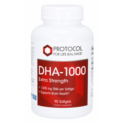 Protocol for Life Balance DHA 1000 mg, 90 softgels, front of bottle