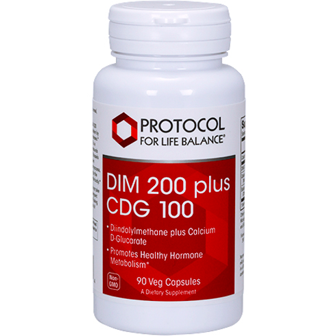 Protocol for Life Balance DIM 200 plus CDG 100, 90 capsules, front of bottle