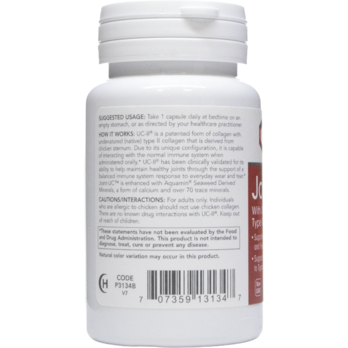 Protocol for Life Balance Joint-UC Type II Collagen 40 mg 60 capsules suggested use label