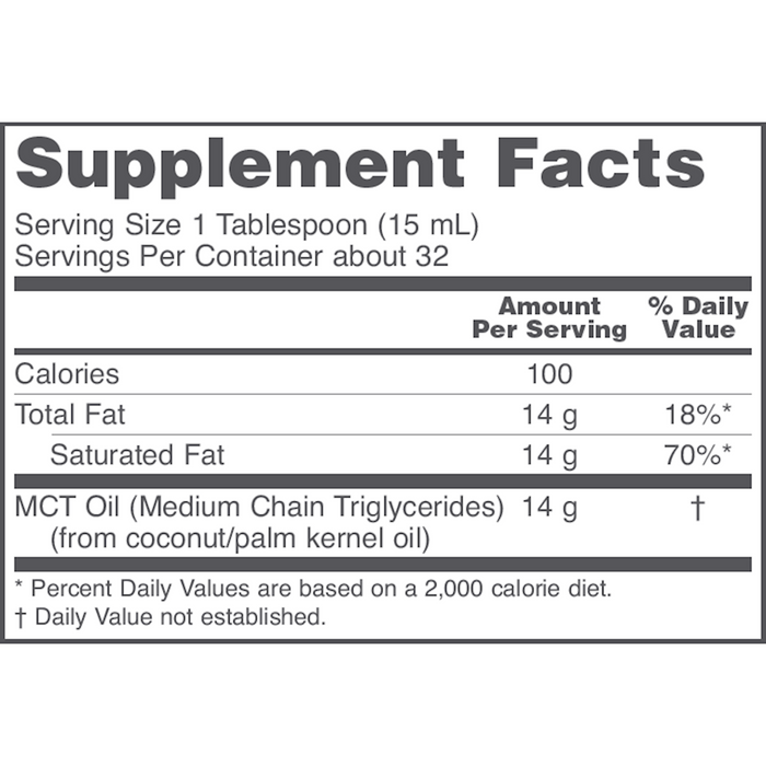 Product label image of MCT Oil by Protocol For Life Balance