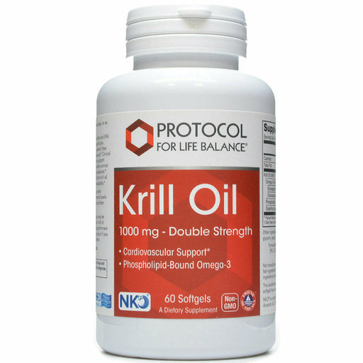 Protocol for Life Balance Neptune Krill Oil 1000 mg, 60 softgels, front of bottle