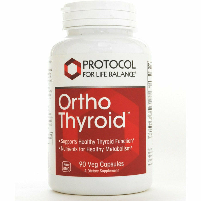 Protocol for Life Balance Ortho Thyroid, 90 capsules, front of bottle