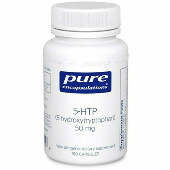 Pure Encapsulations 5-HTP 50 mg, 180 capsules, front of bottle