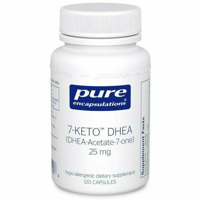 Pure Encapsulations 7-Keto DHEA 25 mg, 120 capsules, front of bottle