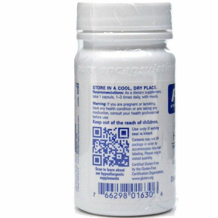 Pure Encapsulations Adenosyl/Hydroxy B12 90 capsules label information panel