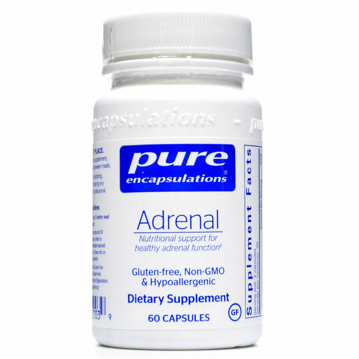 Pure Encapsulations Adrenal, 60 capsules, front of bottle