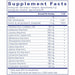 Pure Encapsulations Amino Replete 240 g supplement facts label
