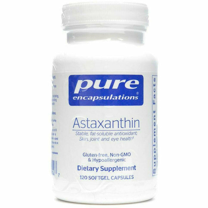 Pure Encapsulations Astaxanthin 4 mg, 120 softgels, front of bottle