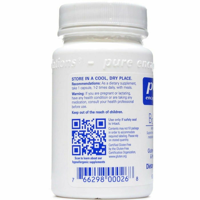 Pure Encapsulations B-12 Folate 60 capsules label information panel