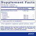 Pure Encapsulations, BCAA 600 mg 250 capsules Supplement Facts